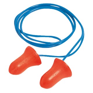 Honeywell Safety Red, Blue Disposable Corded Ear Plugs 37dB SNR, 100 Pairs 3301130