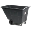 RS PRO Polypropylene 2 Fixed + 2 Swivel Truck with Brakes, 450 L Load Capacity, 925 mm Height, 230 mm Rubber Wheels 103-8700