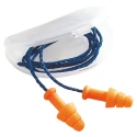 Honeywell Safety Orange Reusable Corded Ear Plugs 30 dB SNR Thermoplastic Elastomer 50 Pairs 1011239