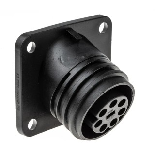 Bulgin Circular Connector 7 Contacts Flange Mount Socket Female IP68 Buccaneer 900 Series PX0941/07/S