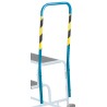 RS PRO Steel Hand Rail for Use with Fort Buttress 4 Tread Steps, Steel Frame, Blue, 24 kg 103-8710