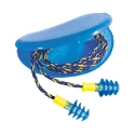 Honeywell Safety Yellow Blue Reusable Corded Ear Plugs 28 dB Single Number Rating 1011282