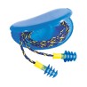 Honeywell Safety Yellow Blue Reusable Corded Ear Plugs 28 dB Single Number Rating 1011282