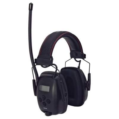 Honeywell Safety Sync Listen & Speak Electronic Ear Defenders with Headband, 29 dB SNR, Black 1030330