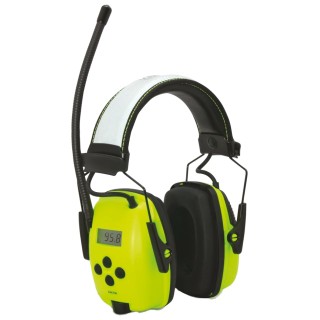 Honeywell Safety Sync Listen Only Electronic Ear Defenders with Headband, 29 dB SNR, Yellow 1030332