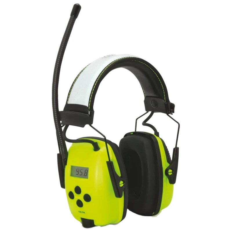 Honeywell Safety Sync Listen Only Electronic Ear Defenders with Headband, 29 dB SNR, Yellow 1030332