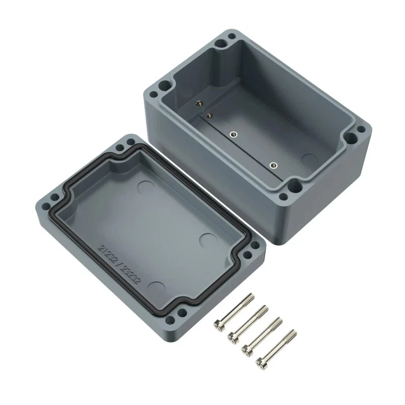 Rose Fibreglass Reinforced Polyester Enclosure IP66 IK08, Grey Lid, 110 mm x 75 mm x 110 mm IP66