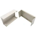 OKW White Grey Lid ABS Enclosure IP40, 70 mm x 189 mm x 110 mm 