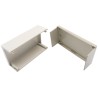 OKW White Grey Lid ABS Enclosure IP40, 70 mm x 189 mm x 110 mm