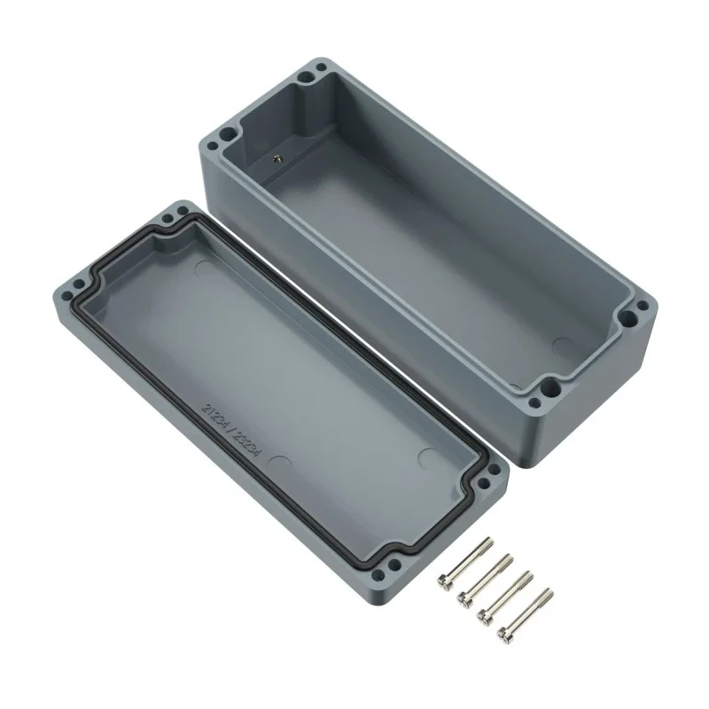Rose Fibreglass Reinforced Thermoset Polyester Enclosure IP66 Grey Lid Graphite Body IK08 Impact Resistant 