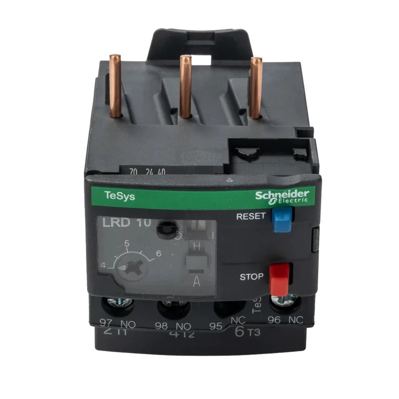 Schneider Electric LRD Overload Relay 1 NO/1 NC, 4A to 6A FLC Motor Rating, 6A Contact Rating, 2.2 kW Power, 690V AC LRD10