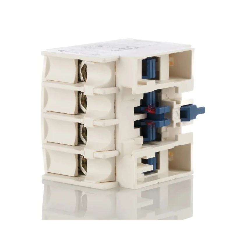 Schneider Electric Auxiliary Contact Block, 4 Contact, 2 NC/2 NO, Front Mount, 10 A, 690V AC, LADN22