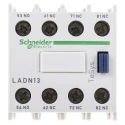 Schneider Electric Auxiliary Contact Block, 4 Contact, 1 NO/3 NC, Front Mount, 10 A, 690V AC, LADN13