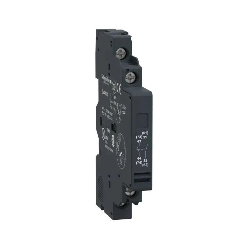 Schneider Electric Auxiliary Contact 2 Contact 1 NO/1 NC Side Mount 6A 240V DC 690V AC GVAN11