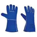 North Welding Gloves Blue Cowhide Split Leather, Cotton Fleece Lined, Size 10, Leather Coating 2000044-10