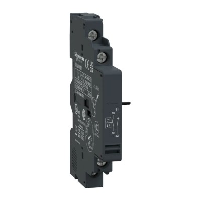 Schneider Electric Auxiliary Contact, 2 Contact, 1 NO/1 NC, Side Mount, 6 A, 240 V DC, 690 V AC GVAD1001