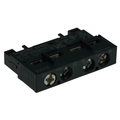 Schneider Electric Auxiliary Contact, 2 Contact, 1 NO/1 NC, Front Mount, 2.5 A, 60 V DC, 240 V AC GVAE11