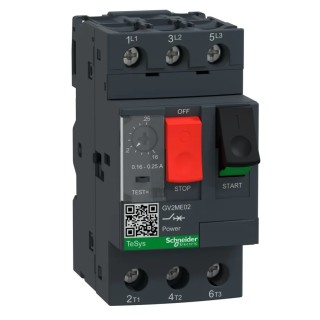 Telemecanique Motor Protection Circuit Breaker 160-250mA Thermal Magnetic 690V 3 Poles IP20 GV2ME02