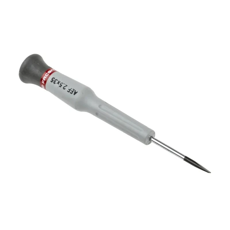 Facom Standard Screwdriver, 35 mm Blade, 117 mm Overall Length, Insulated Bi-Material Handle AEF.2.5X35