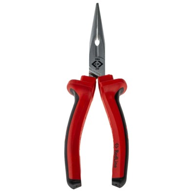 CK 3-Piece Long Nose Plier Serrated, 200mm Overall Length, 75mm Jaw Length, Soft Grip Ergonomic Handle 104-4663