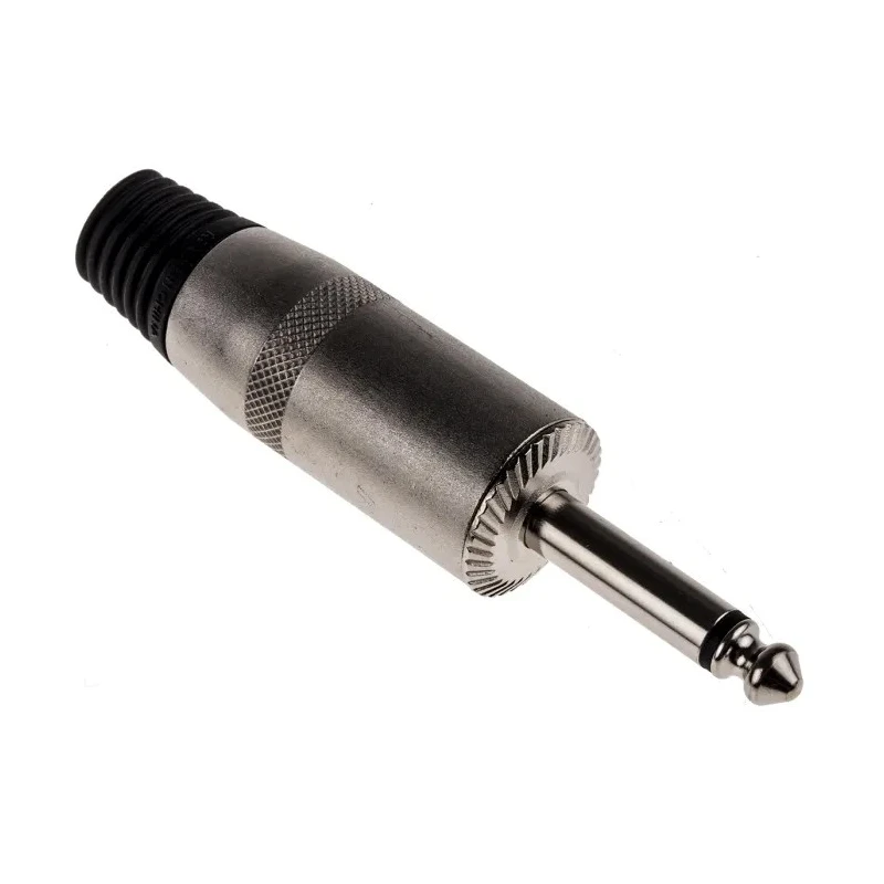 RS PRO Jack Connector 6.35 mm Cable Male 2 Way Mono Crimp Termination 395-1080