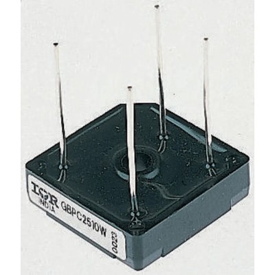 Vishay Bridge Rectifier 1000 V 25 A 300 A Peak Surge 4-Pin Through Hole GBPC-W Package VS-GBPC2510W