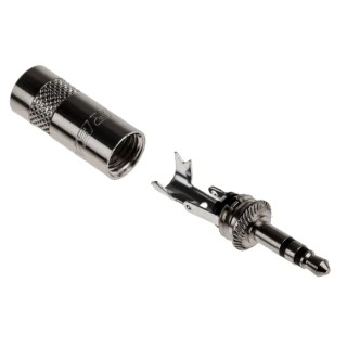 RS PRO 3.5 mm Cable Male 3 Pole Stereo Jack Connector Solder Termination 395-1119