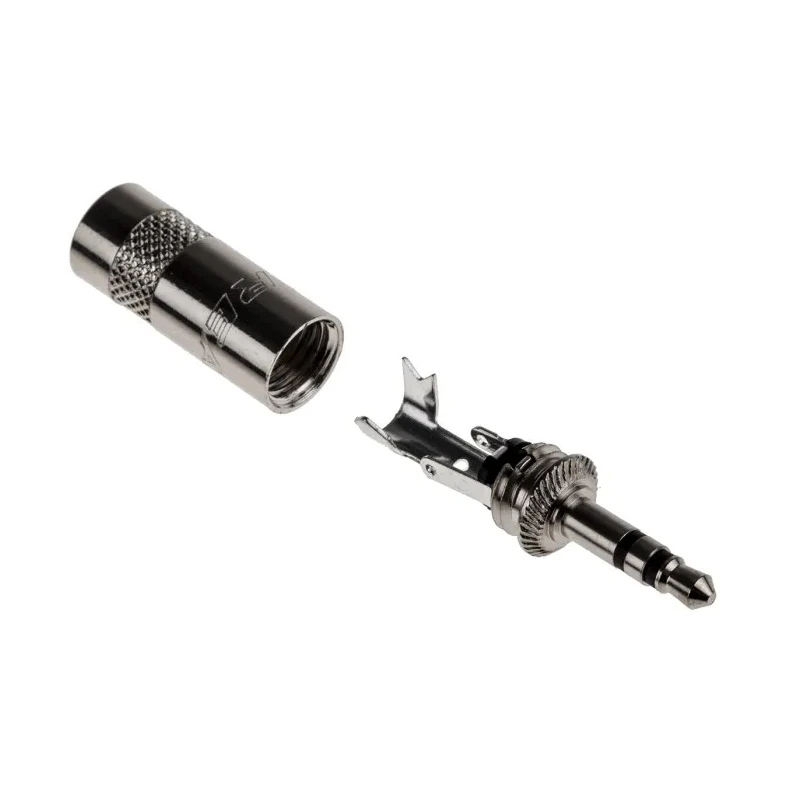 RS PRO 3.5 mm Cable Male 3 Pole Stereo Jack Connector Solder Termination 395-1119