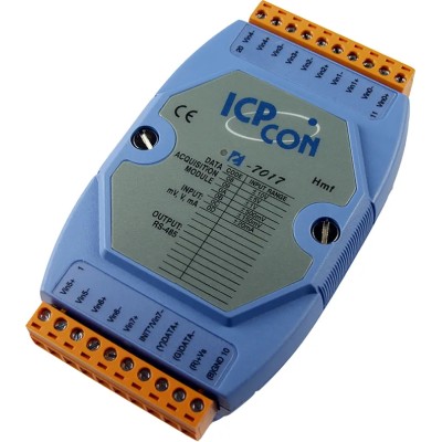 ICP DAS USA Data Acquisition Module 8-Channel 10 sps 24-bit, RS-485 Interface I-7017