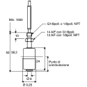 Gems Sensors Horizontal, Vertical Float Switch with 1 m Cable, Relay Output 011-1700