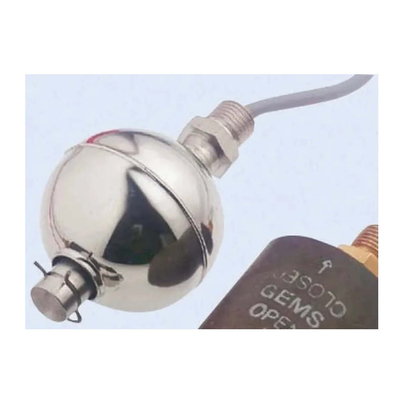 Gems Sensors Stainless Steel Vertical, Horizontal Float Switch with 1 Meter Cable, Relay Output, 220 V AC Max, 200 010-0391