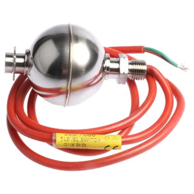 Gems Sensors Vertical, Horizontal Float Switch Stainless Steel Housing 1 m Cable Relay Output 220V AC 200V DC Max 010-3089