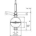 Gems Sensors Vertical, Horizontal Float Switch Stainless Steel Housing 1 m Cable Relay Output 220V AC 200V DC Max 010-3089