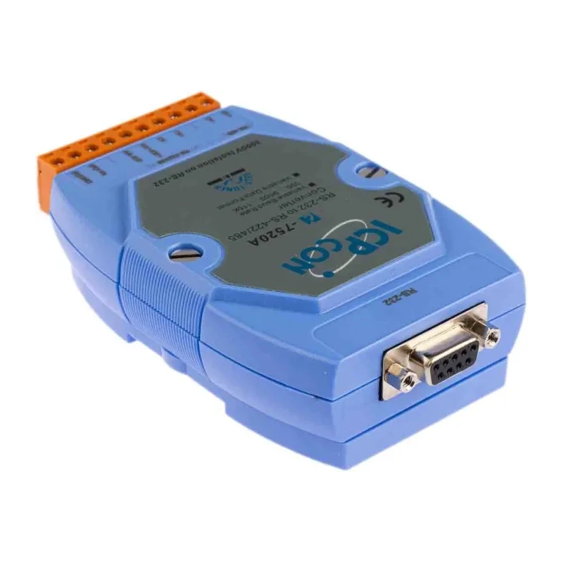 ICP DAS USA RS485, RS422, RS232 Ethernet Media Converter Half Duplex Full Duplex 1.2 km I-7520A