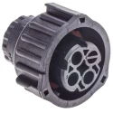 TE Connectivity DIN 3 Pole Straight Standard DIN Socket DIN 72585 30A IP69 IP67 Keyed Cable Female 1-967325-2