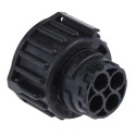 TE Connectivity DIN 4 Pole Straight Standard DIN Socket DIN 72585 30A IP67 IP69 Bayonet Cable Female 1-967325-1