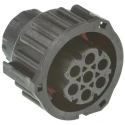TE Connectivity DIN 7 Pole Straight Standard DIN Socket 25A IP69K Bayonet Cable Female 967650-1