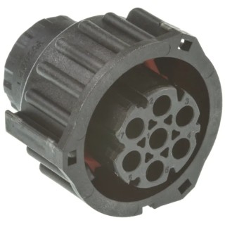 TE Connectivity DIN 7 Pole Straight Standard DIN Socket 25A IP69K Bayonet Cable Female 967650-1