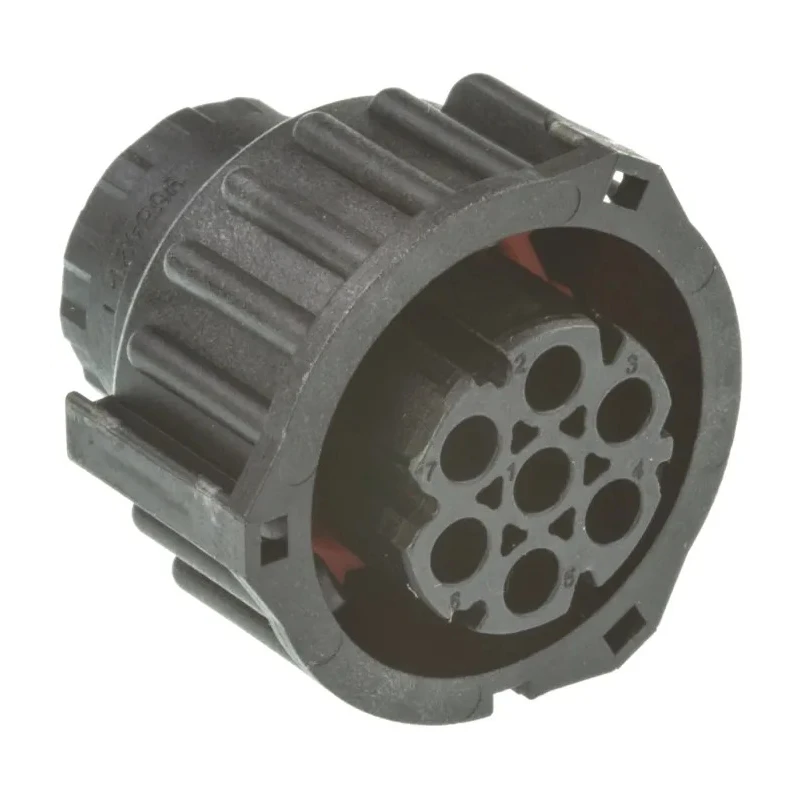 TE Connectivity DIN 7 Pole Straight Standard DIN Socket 25A IP69K Bayonet Cable Female 967650-1