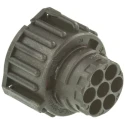 TE Connectivity DIN 7 Pole Straight Standard DIN Socket 25A IP69K Bayonet Cable Female 967650-1