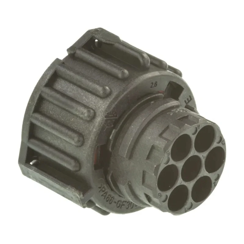TE Connectivity DIN 7 Pole Straight Standard DIN Socket 25A IP69K Bayonet Cable Female 967650-1