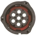 TE Connectivity DIN 7 Pole Straight Standard DIN Socket 25A IP69K Bayonet Cable Female 967650-1