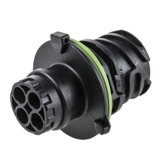 TE Connectivity DIN 2 Pole Straight Standard DIN Plug 30A IP69 IP67 Panel Male 1-967402-3