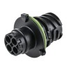 TE Connectivity DIN 2 Pole Straight Standard DIN Plug 30A IP69 IP67 Panel Male 1-967402-3