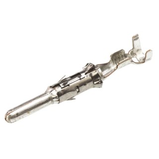 TE Connectivity Male Crimp Circular Connector Contact 20 AWG, Wire Size 17, 20 AWG, 40A Current, 250V, Tin Plated 929967-1