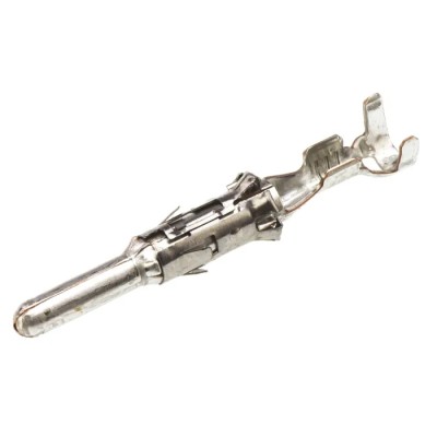 TE Connectivity Male Crimp Circular Connector Contact 20 AWG, Wire Size 17, 20 AWG, 40A Current, 250V, Tin Plated 929967-1