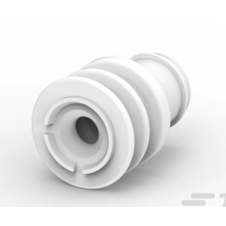 TE Connectivity Heavy Duty Sealed Connector Male Wire Seal Plug-In 7.9mm Depth 5.6mm Height 5.6mm Width Silicone 828905-1
