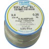 Felder Lottechnik Lead Solder Wire 2 mm Diameter, 40% Lead, 60% Tin, Rosin Based Flux, 183°C Melting Point 20.602.02037