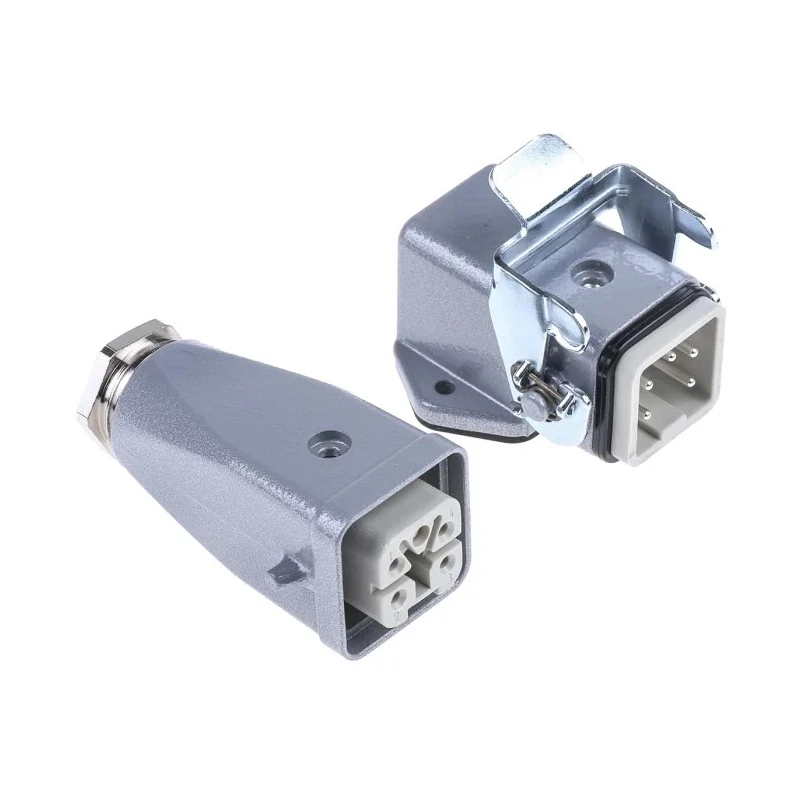 EPIC Heavy Duty Power Connector 4 Way 10A 250V M25 Thread Base with Inserts x 2 H-A Series 10423500+10431000+10432000+194