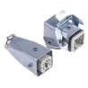 EPIC Heavy Duty Power Connector 4 Way 10A 250V M25 Thread Base with Inserts x 2 H-A Series 10423500+10431000+10432000+194